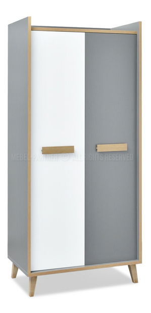 Dulap de haine Sobrepucu S01 (alb)