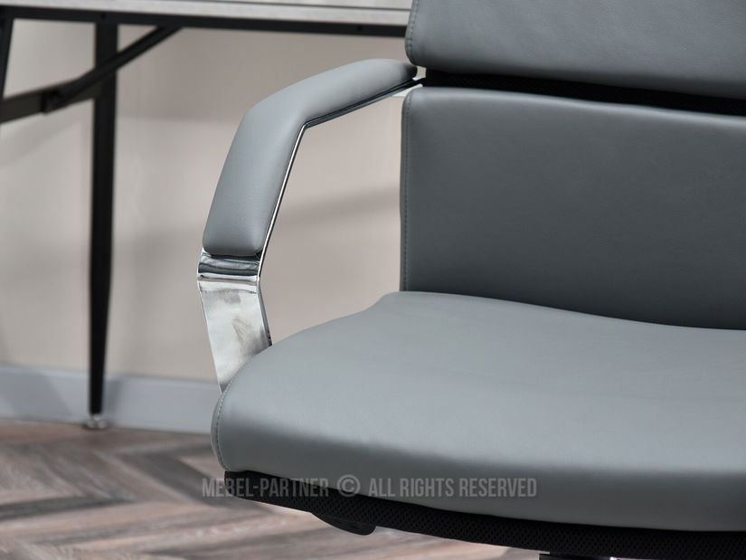 Kreslo Blondie (sivá + chrómová)