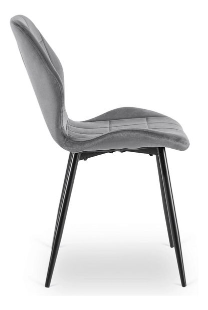 Blagovaonska stolica Inolvidable (siva + crna) 