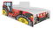 Gyerekágy  140x70 cm Traktorista (ágyráccsal és matraccal) (piros)