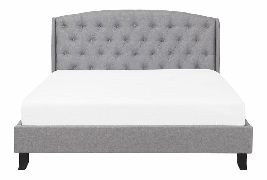 Pat matrimonial 160 cm BORD (cu somieră) (gri)