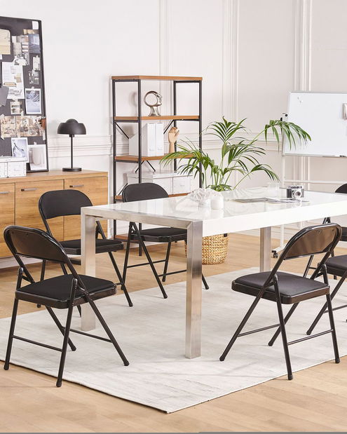 Set 4 buc. scaune de sufragerie SARPO (negru)