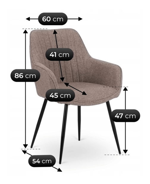 Étkezőszék Maliga (cappuccino) 