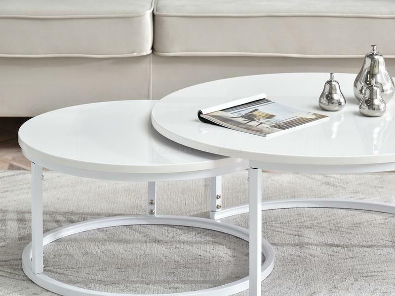 Dohányzóasztal Kolja Zest Xl (fehér)