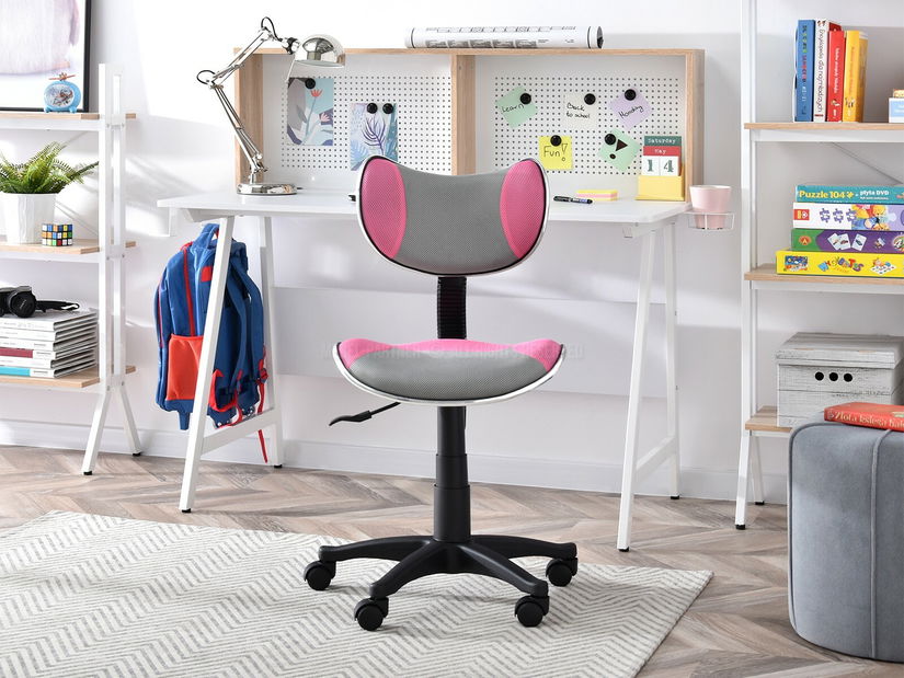 Kreslo Catty (sivoružová + čierna)