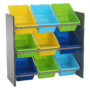 Organizator pentru jucării Kinder 3 (multicolor + gri)