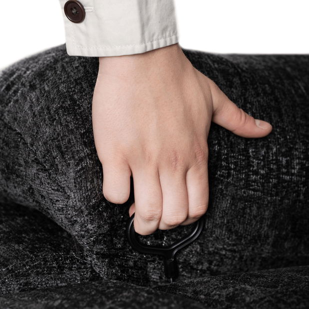 Polohovacie kreslo Apoya (čierna) 