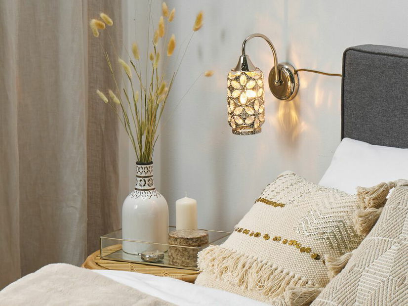 Nástenná lampa Singa (strieborná)