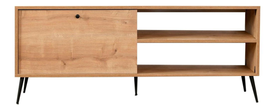TV stolík/skrinka Zenna (dub + čierna)