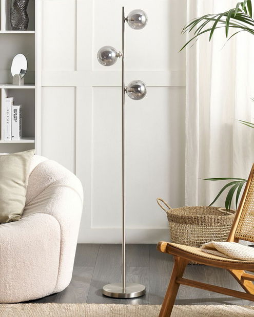 Lampă de podea Rams (argintiu)