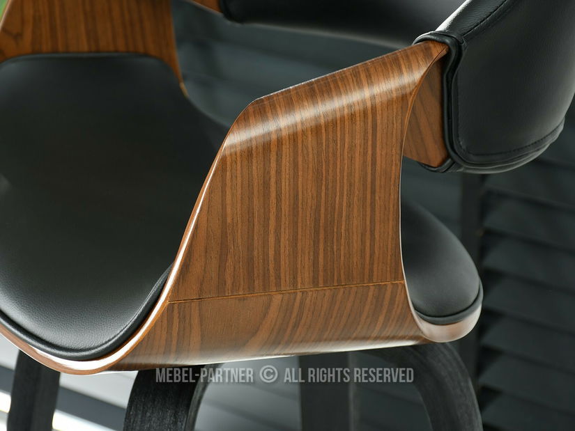 Stolička Rolf H (orech tmavý + čierna)