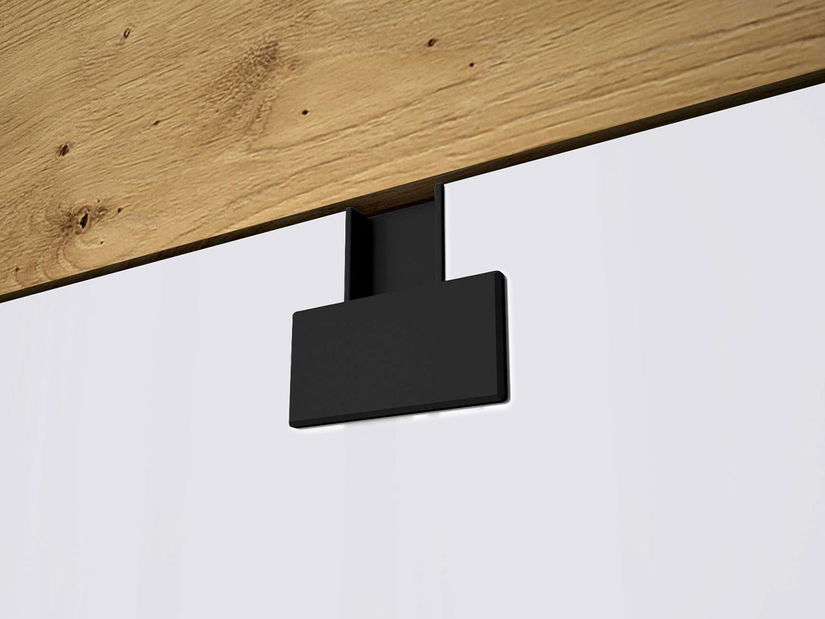 Mobilier cameră studenți Marcel II (stejar artisan + gri lucios)