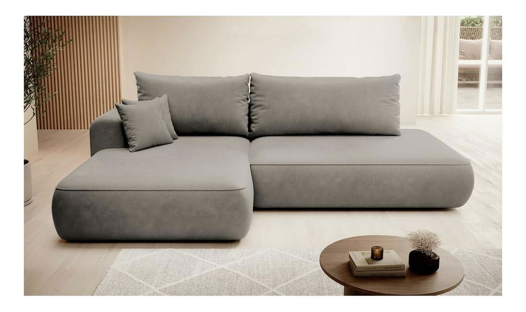 Colțar Fergie (S) (gri bej + negru)