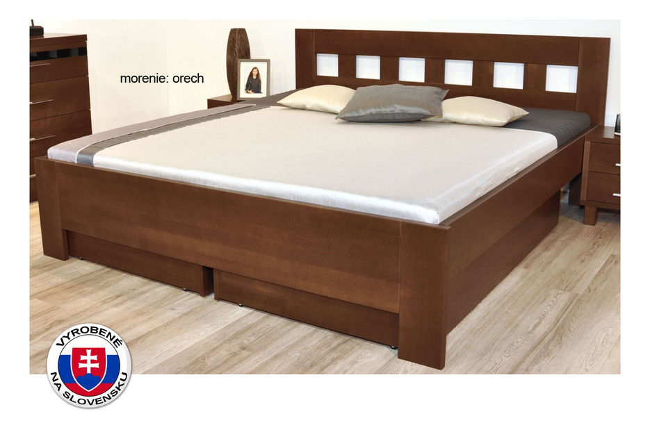 Manželská posteľ 160 cm Jana (masív)