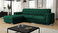 Rohová sedacia súprava Nazit  (tmavozelená)