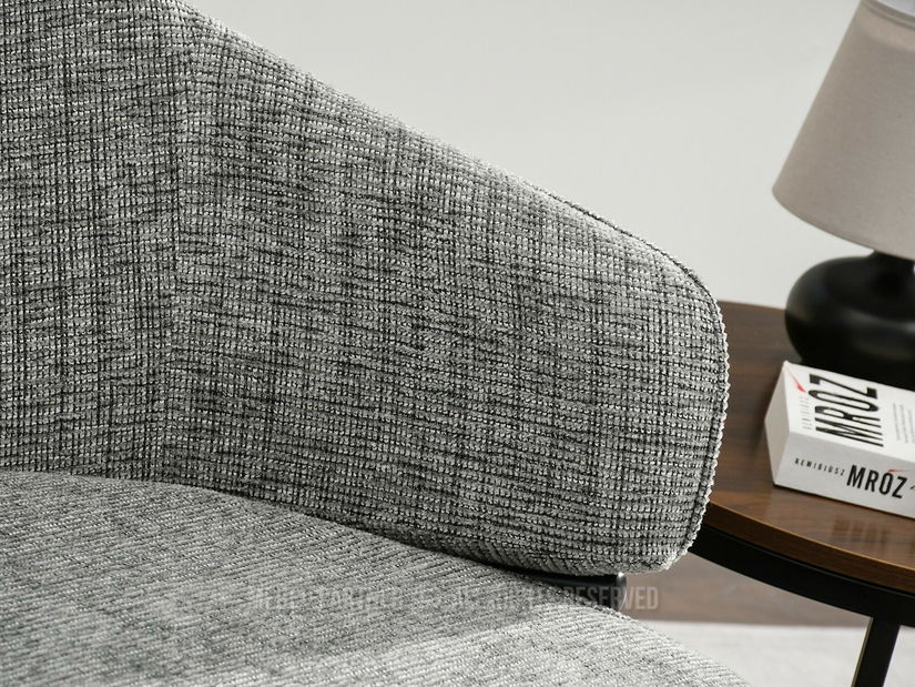 Kreslo Alfredo (sivá + čierna)