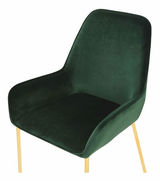 Set 2 ks. jedálenských stoličiek LOVARA (zelená)