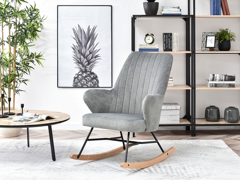 Fotoliu Florida (gri + negru)