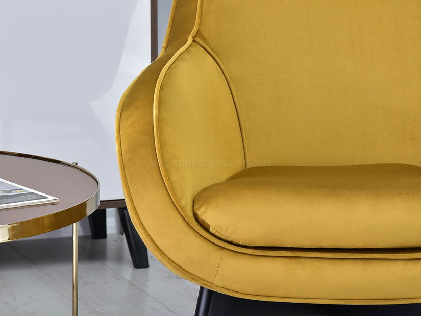 Dizájnos fotel Merch (arany)