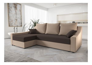 Kutna garnitura Opal L (tamnosmeđa + bež) (L)