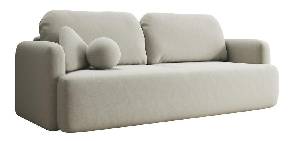 Pohovka trojsedačka Linaki (béžová + čierna)