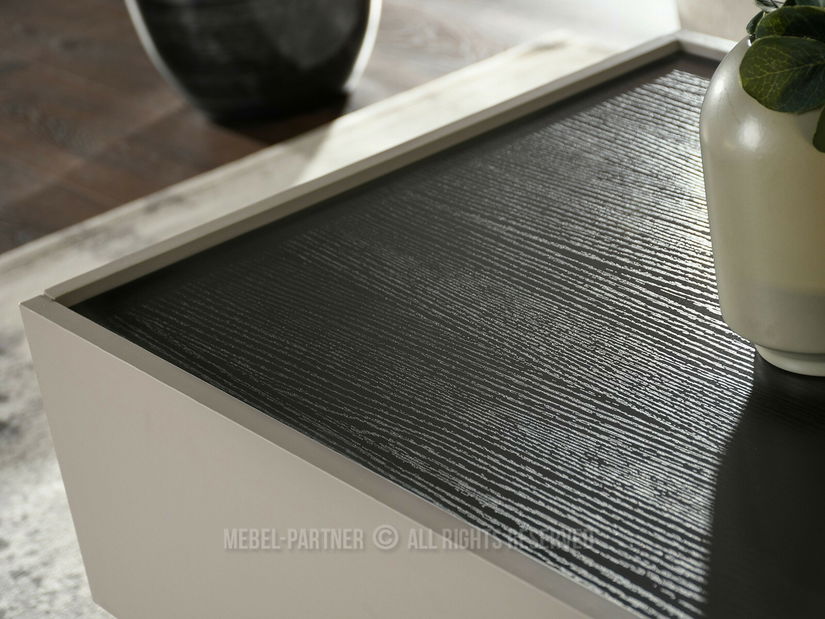 Măsuță de cafea Bidart (bej + negru)