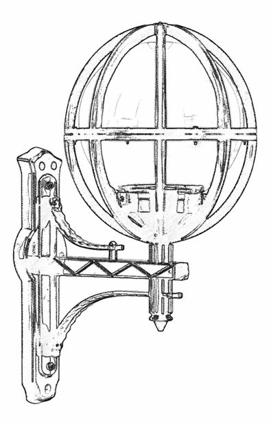 Kültéri fali lámpa Isaiah (fekete)