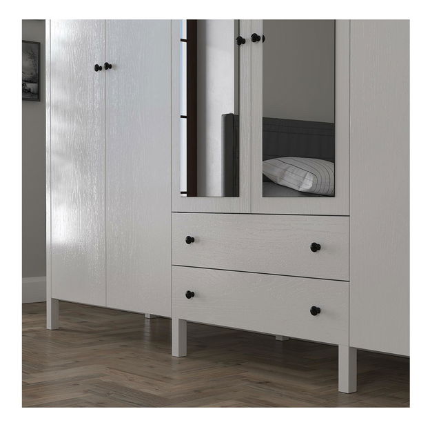 Ormar za garderobu Franc 76 (bijelo drvo)