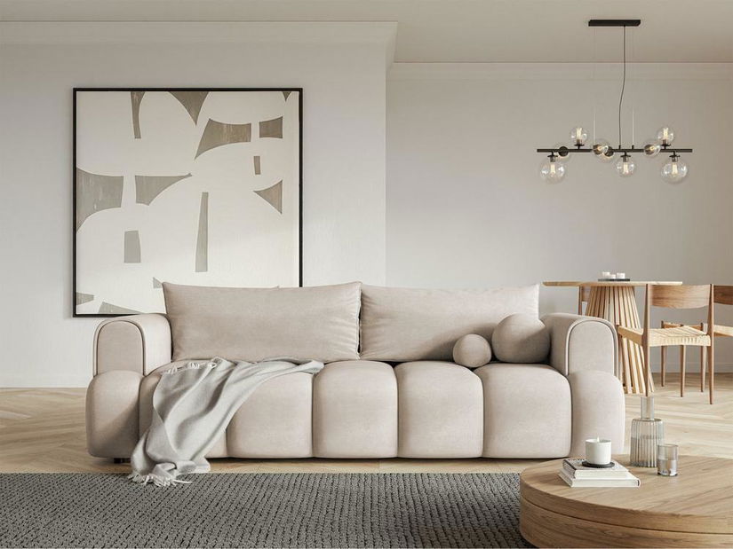 Canapea trei locuri Didier (bej + negru)