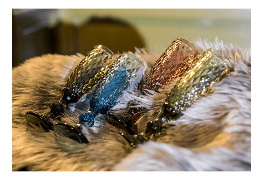 Retro pezsgőspohár készlet (4 db.) Verogas Typ 4 (többszínű)