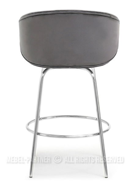 Stolička Jared (grafit + chrómová)