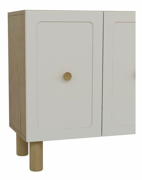 Komoda Rosna (safirni hrast + bijela)