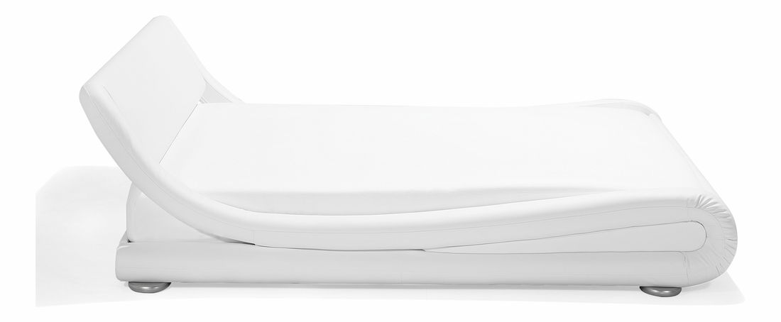 Pat matrimonial 180 cm AVENUE (cu saltea cu apă) (alb) *vânzare stoc