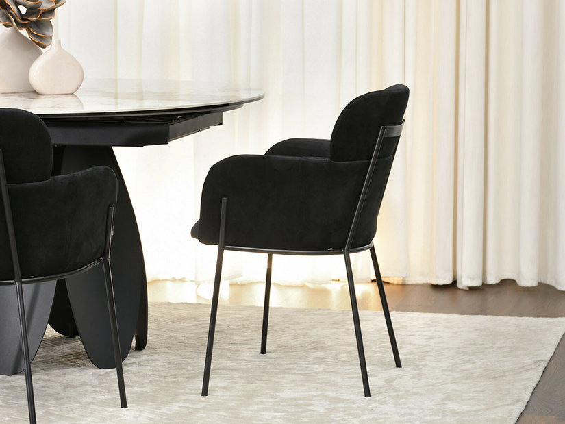 Scaun sufragerie Bastante (negru)