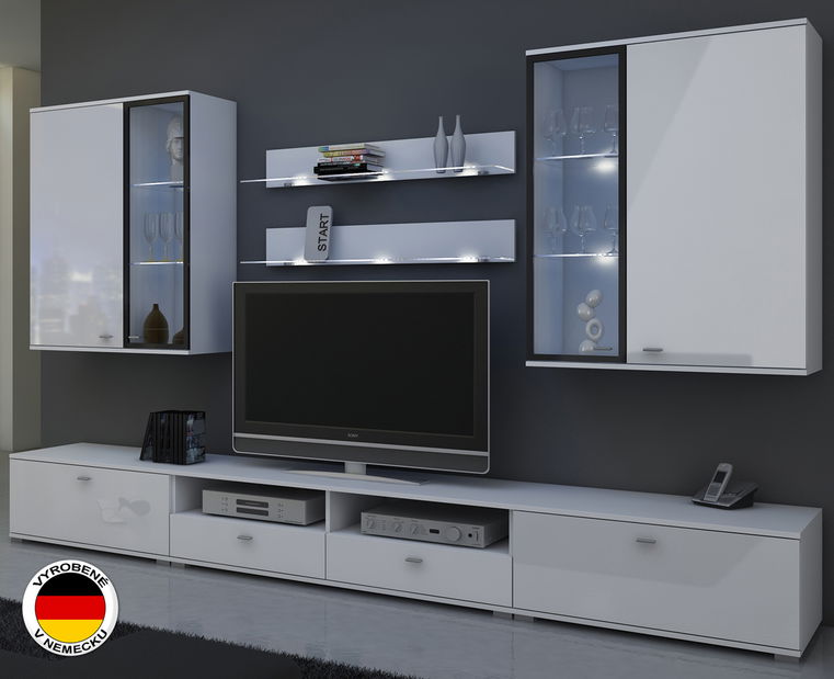 Obývacia stena Erfurt biela