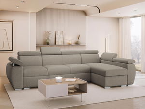 Rohová sedačka Gozo LCP (svetlohnedá) (s úl. priestorom) (P)