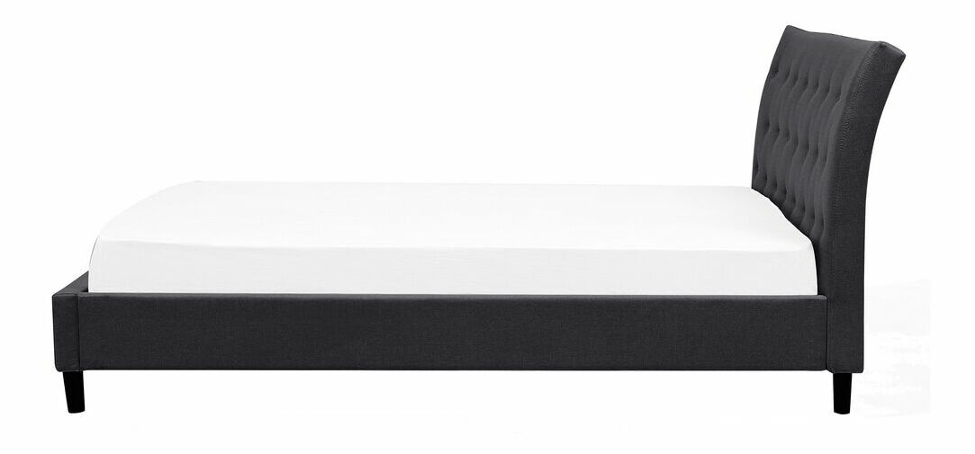 Manželská posteľ 160 cm SANTORI (s roštom) (tmavosivá)