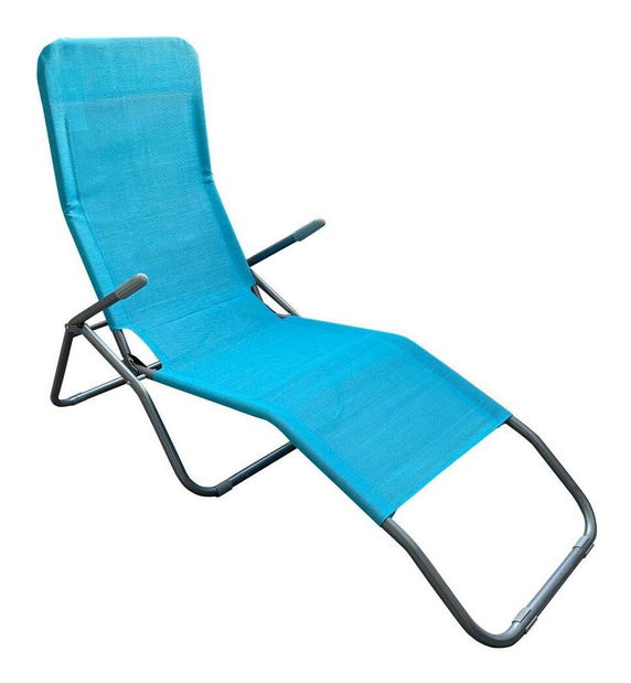 Vrtna ležaljka SELVA (plava + siva)