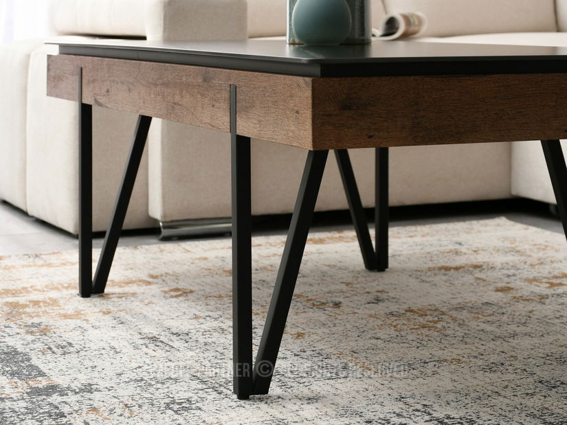 Konferenčný stolík Diego (orech + čierna)