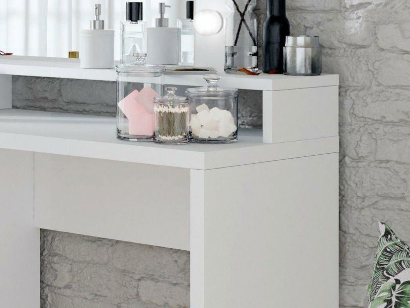 Fésülködőasztal Dajana (fehér + fényes fehér)