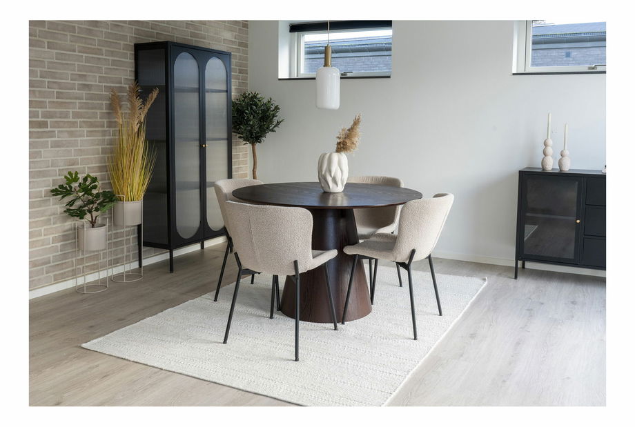 Jedálenský stôl Bealenaora 1 (tmavohnedá)