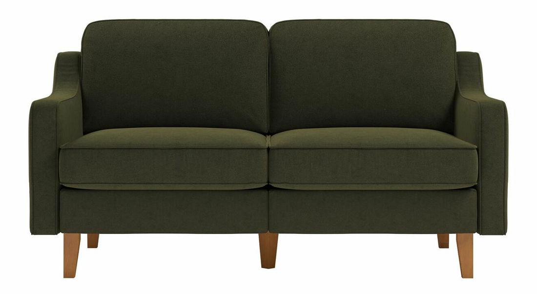 Pohovka dvojsedačka Robia 2 (petrolejová + orech)