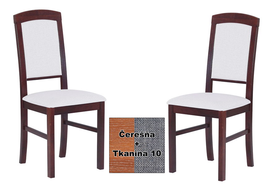 Set 2 ks. jedálenských stoličiek Avis (čerešňa + tkanina 10) *výpredaj
