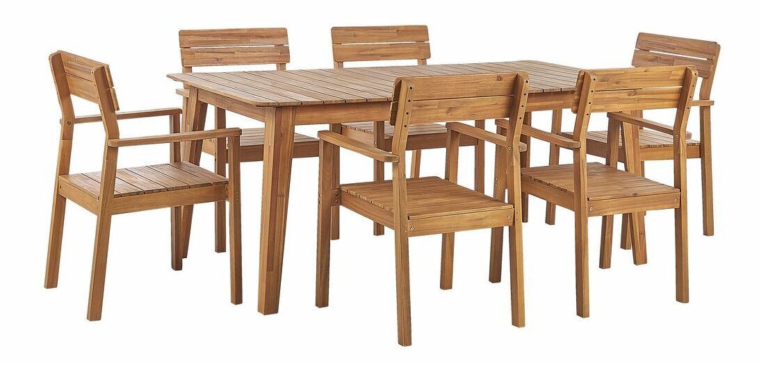 Set mobilier de grădină Fernanda (lemn salcâm deschis)