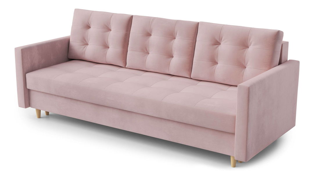 Canapea trei locuri Saveta (roz)