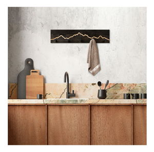 Zidna vješalica Notopo (crna)