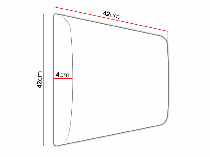 Čalúnený panel 42x42 cm Mirjan Pag (mätová) *výpredaj