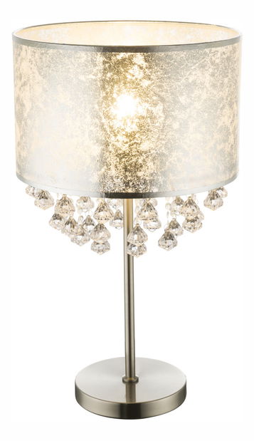 Stolna lampa Amy i 15188T3 (klasična) (nikl + srebrna)