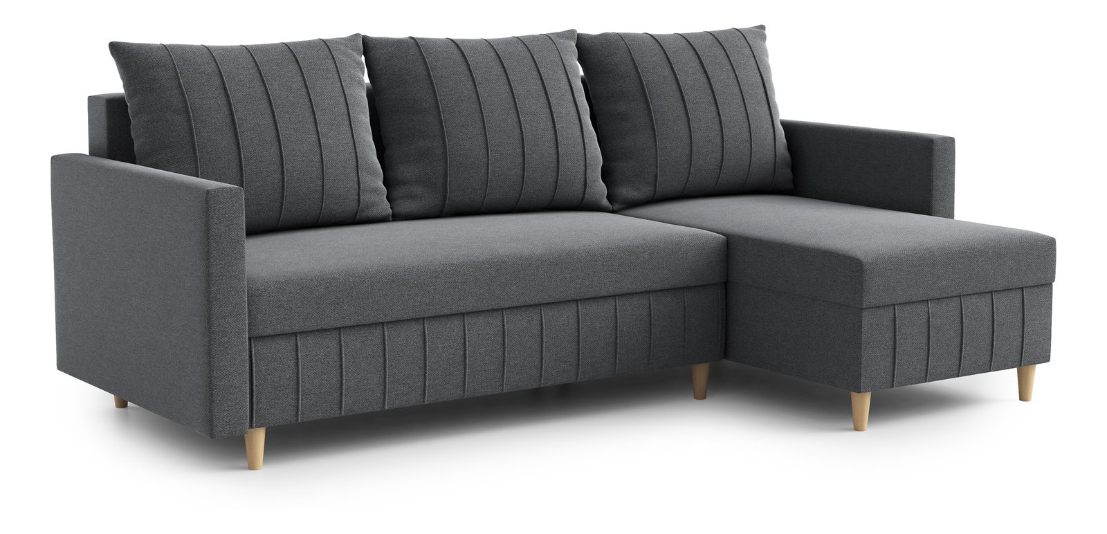 Kutna garnitura Filippo (D) (tamnosiva)