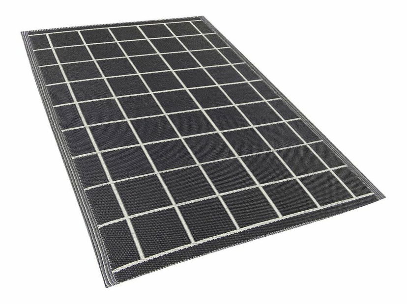 Covor 120x180 cm RIAMPA (polipropilenă) (negru)